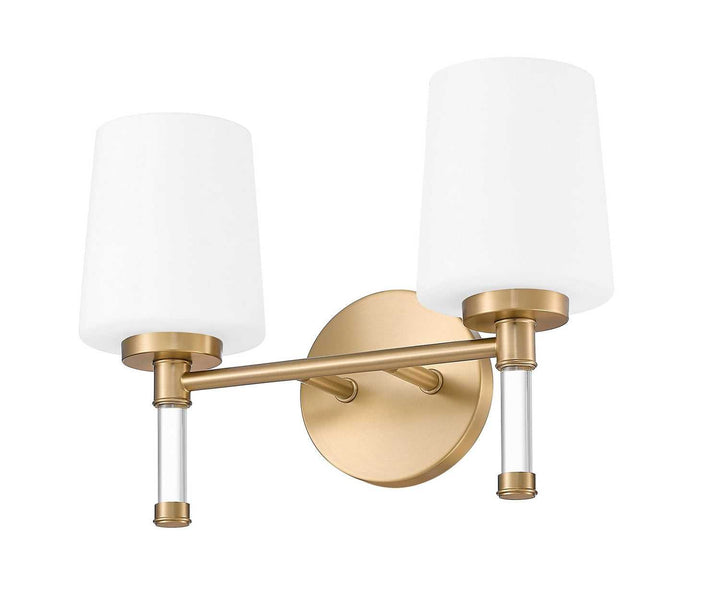 Henri Two Light Vanity in Modern Gold Z-Lite Canada