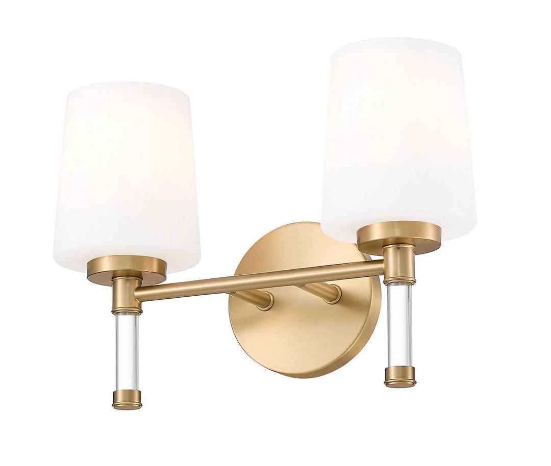 Henri Two Light Vanity in Modern Gold Z-Lite Canada