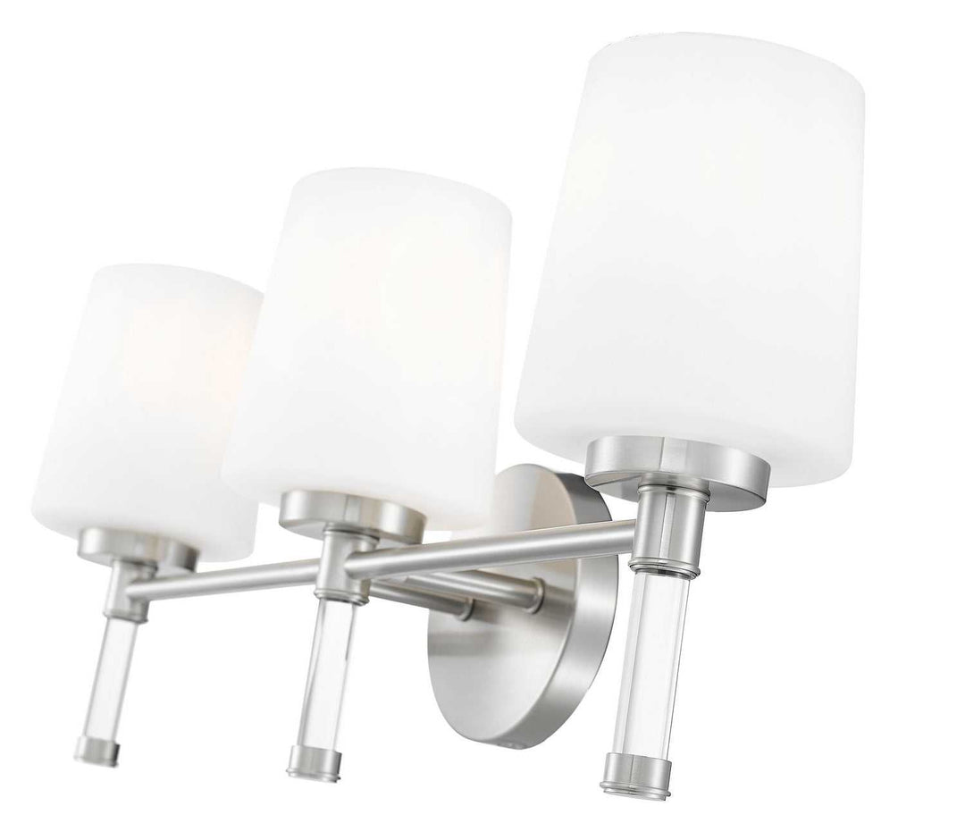Henri Three Light Vanity in Brushed Nickel Z-Lite Canada