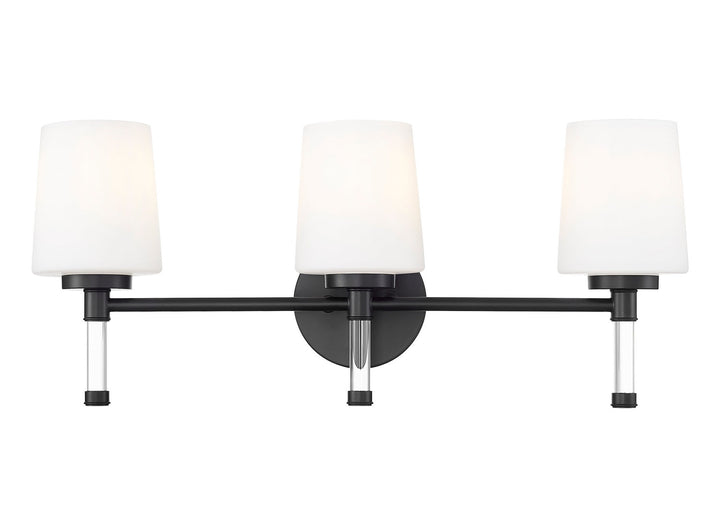 Henri Three Light Vanity in Matte Black Z-Lite Canada