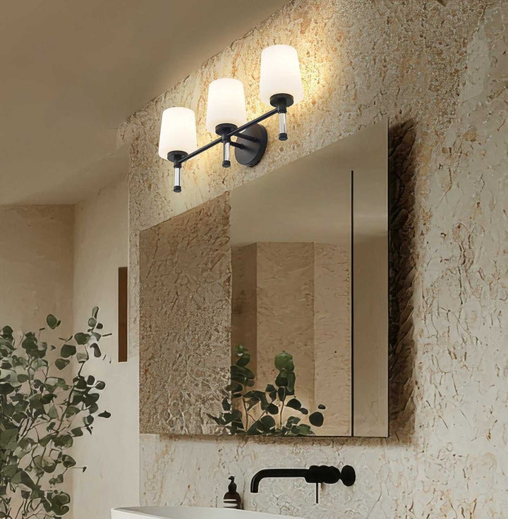 Henri Three Light Vanity in Matte Black Z-Lite Canada