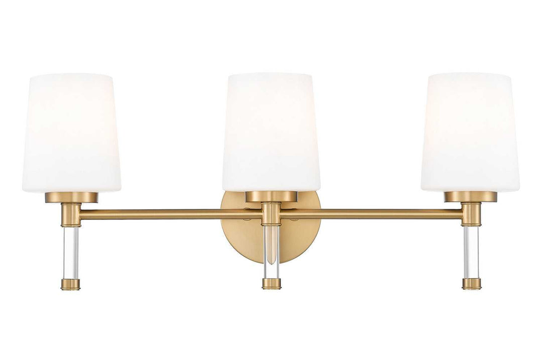 Henri Three Light Vanity in Modern Gold Z-Lite Canada