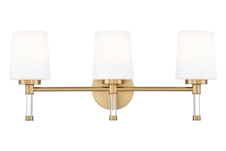Henri Three Light Vanity in Modern Gold Z-Lite Canada