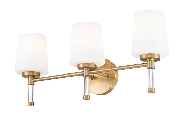 Henri Three Light Vanity in Modern Gold Z-Lite Canada