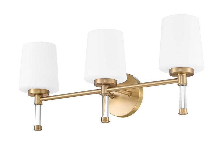 Henri Three Light Vanity in Modern Gold Z-Lite Canada