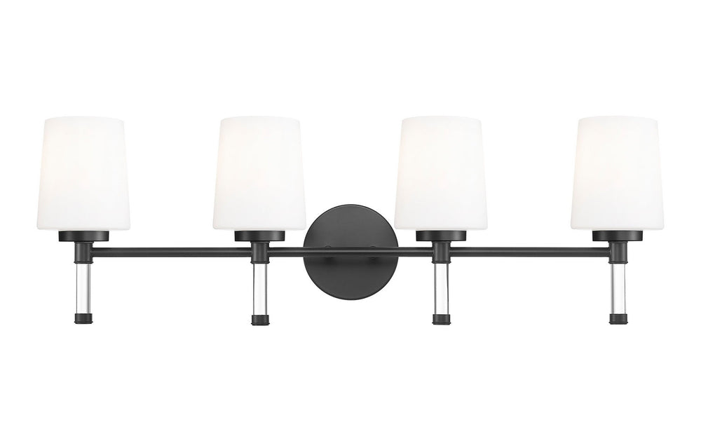 Henri Four Light Vanity in Matte Black Z-Lite Canada