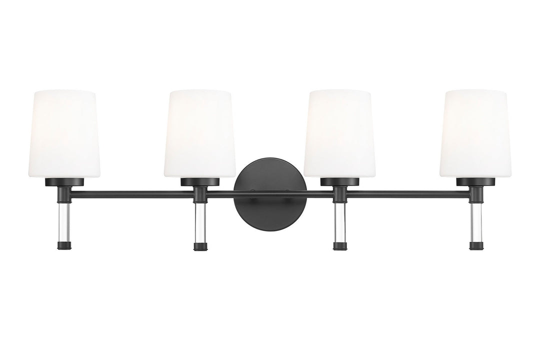 Henri Four Light Vanity in Matte Black Z-Lite Canada