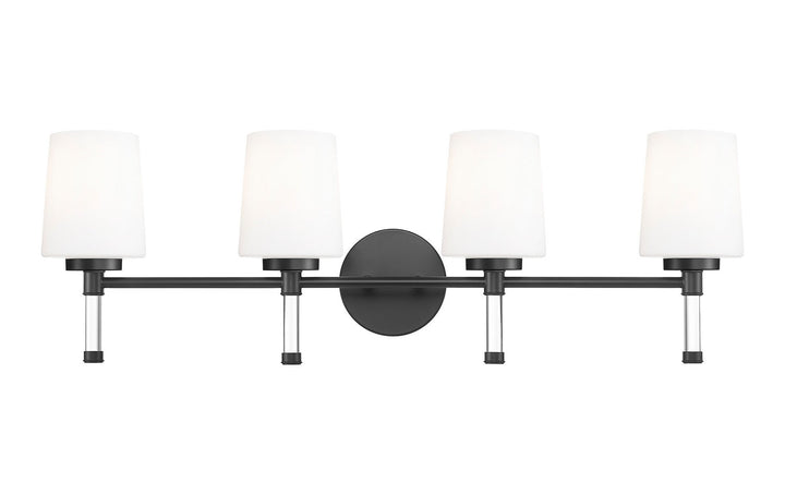 Henri Four Light Vanity in Matte Black Z-Lite Canada