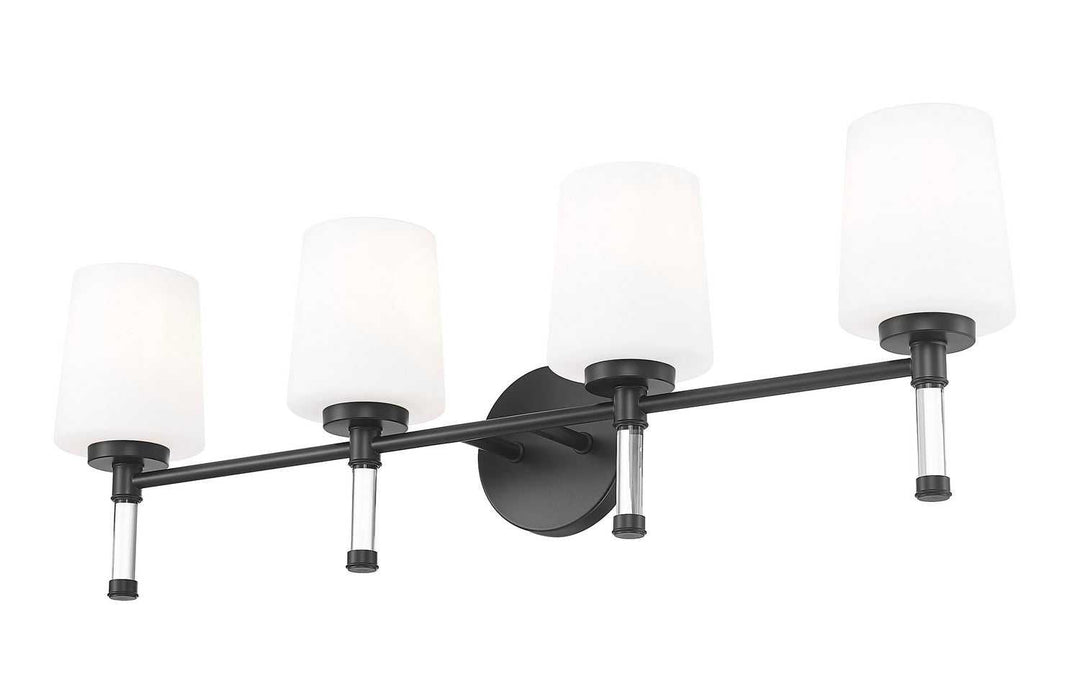 Henri Four Light Vanity in Matte Black Z-Lite Canada