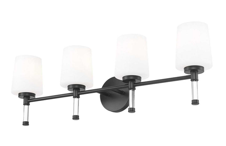 Henri Four Light Vanity in Matte Black Z-Lite Canada