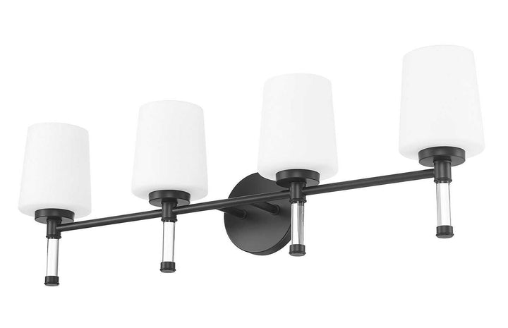 Henri Four Light Vanity in Matte Black Z-Lite Canada