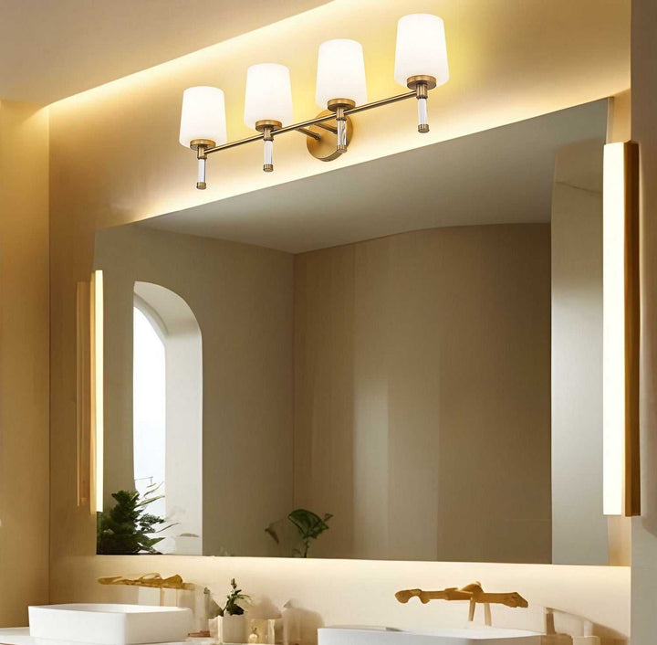 Henri Four Light Vanity in Modern Gold Z-Lite Canada