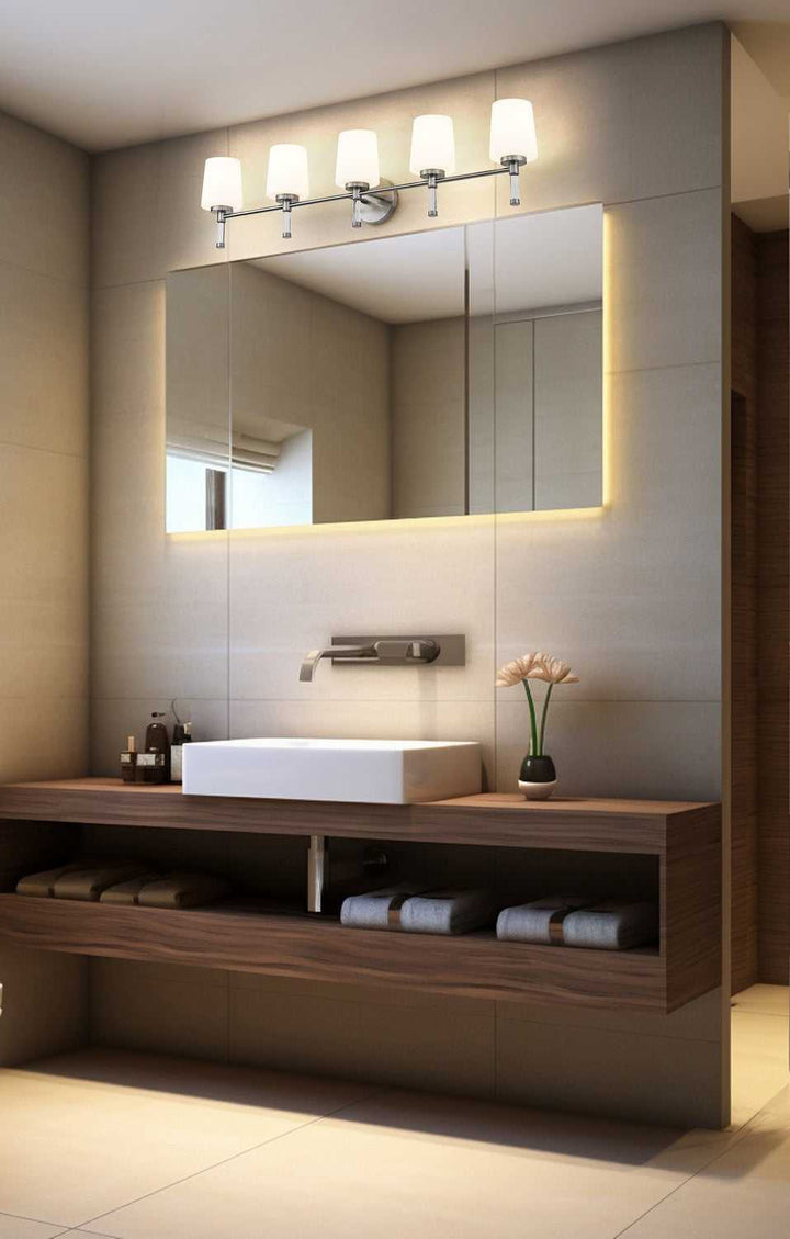 Henri Five Light Vanity in Brushed Nickel Z-Lite Canada