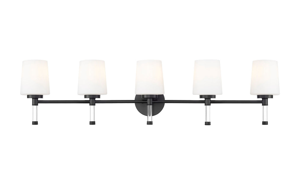 Henri Five Light Vanity in Matte Black Z-Lite Canada