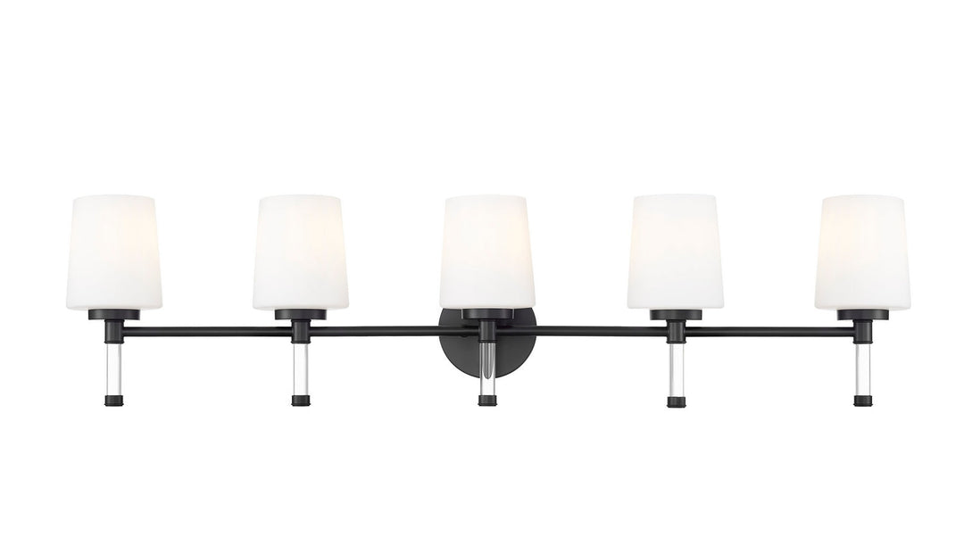 Henri Five Light Vanity in Matte Black Z-Lite Canada