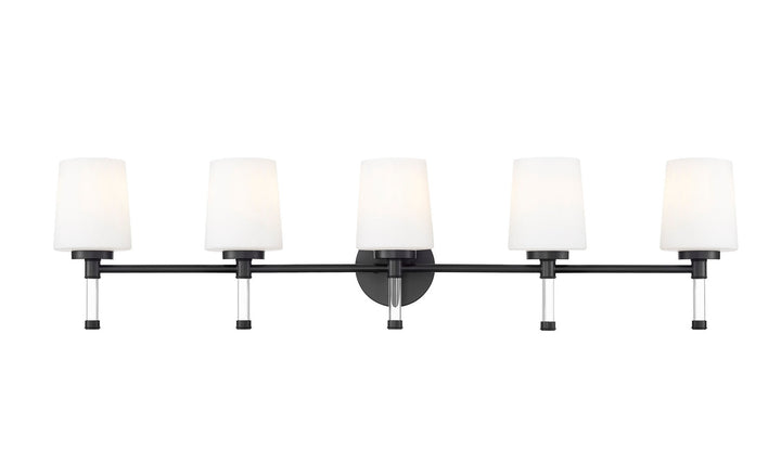Henri Five Light Vanity in Matte Black Z-Lite Canada
