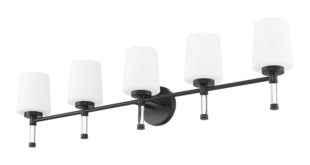 Henri Five Light Vanity in Matte Black Z-Lite Canada