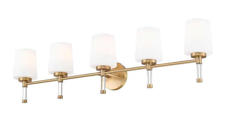 Henri Five Light Vanity in Modern Gold Z-Lite Canada