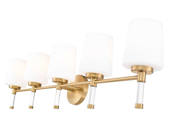 Henri Five Light Vanity in Modern Gold Z-Lite Canada