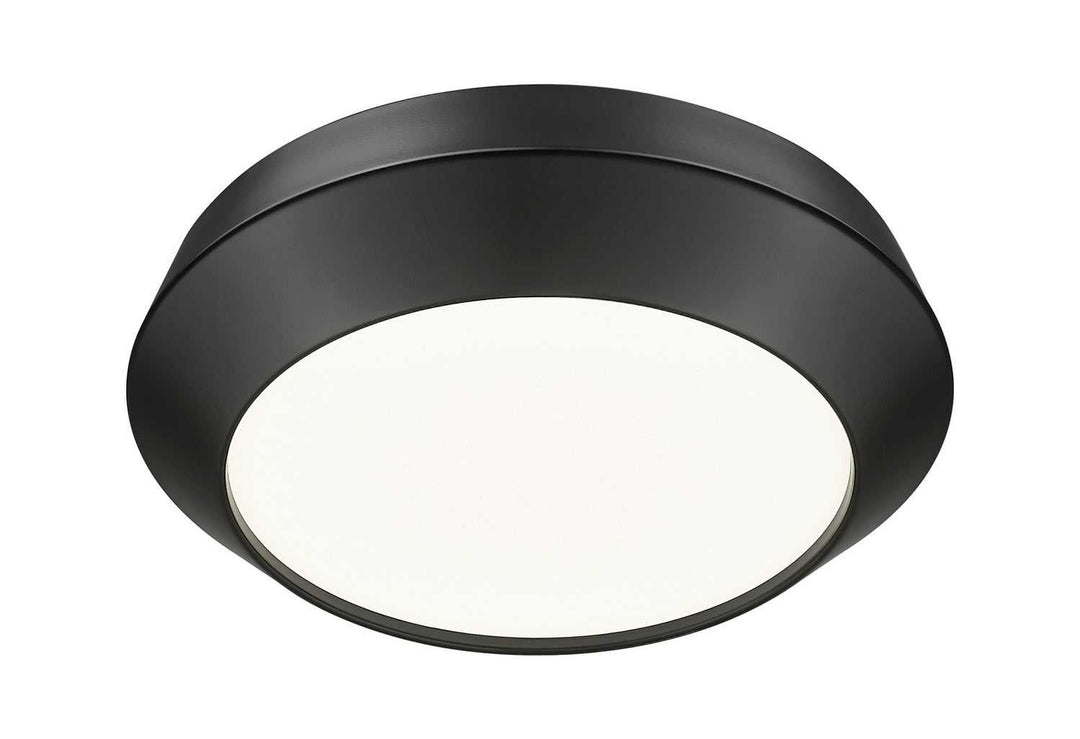 Quasars LED Flush Mount in Matte Black Z-Lite Canada