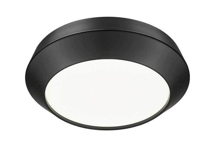 Quasars LED Flush Mount in Matte Black Z-Lite Canada