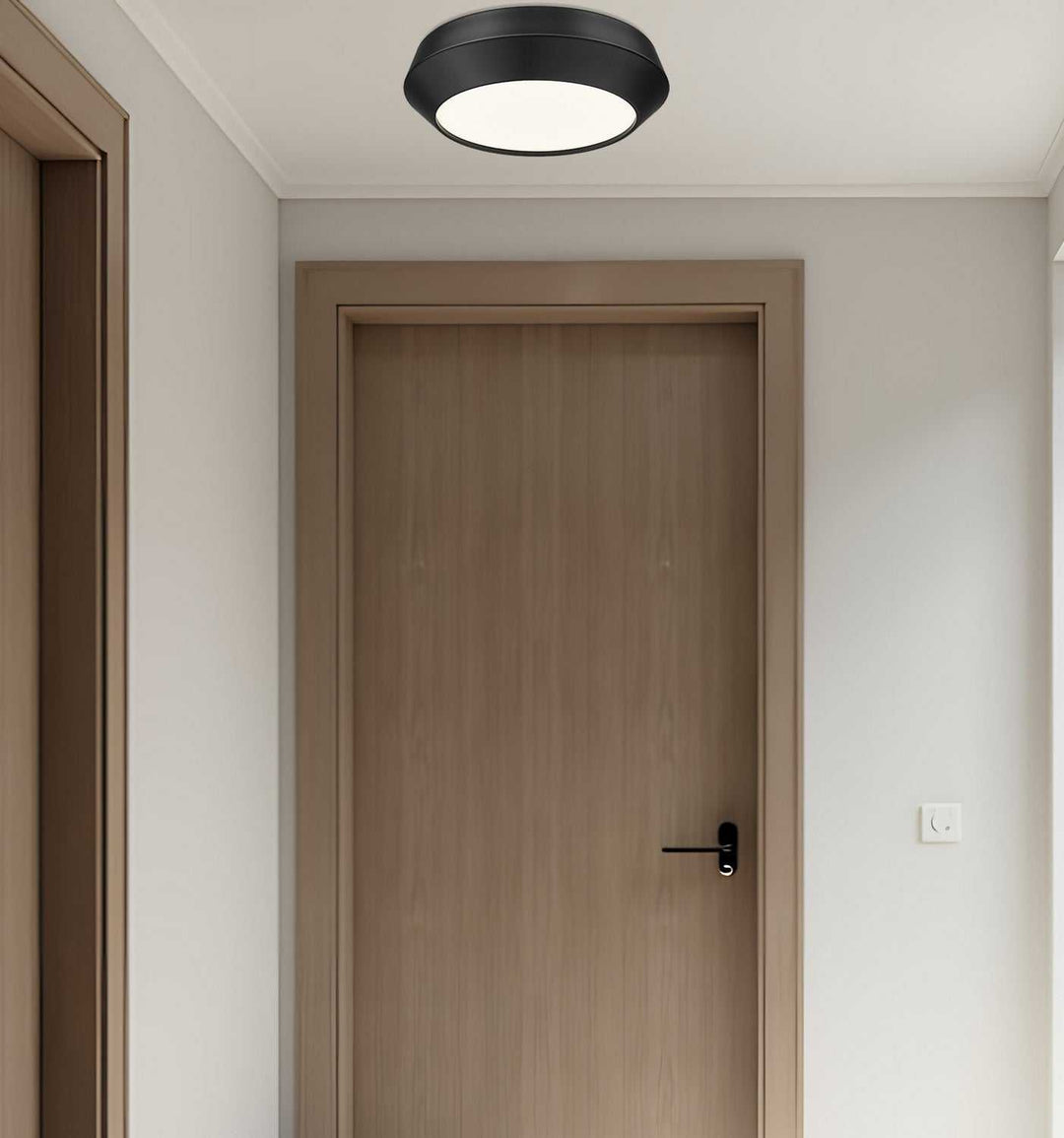 Quasars LED Flush Mount in Matte Black Z-Lite Canada