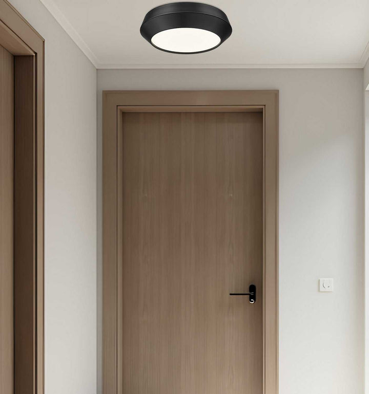 Quasars LED Flush Mount in Matte Black Z-Lite Canada