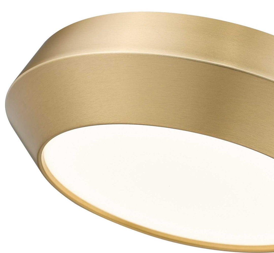 Quasars LED Flush Mount in Modern Gold Z-Lite Canada