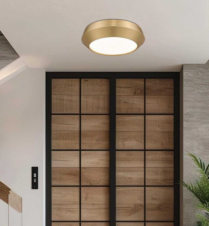 Quasars LED Flush Mount in Modern Gold Z-Lite Canada