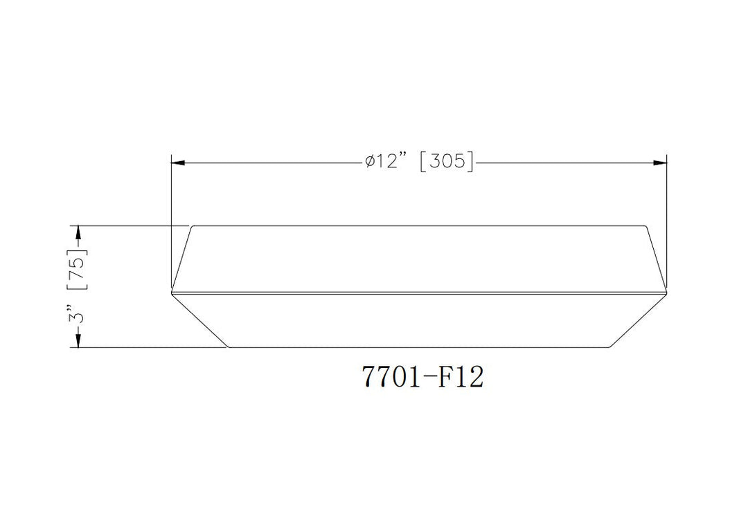 Quasars LED Flush Mount in Matte White Z-Lite Canada