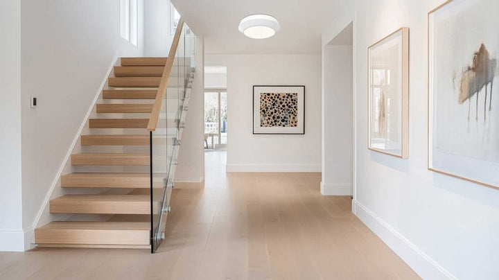 Quasars LED Flush Mount in Matte White Z-Lite Canada