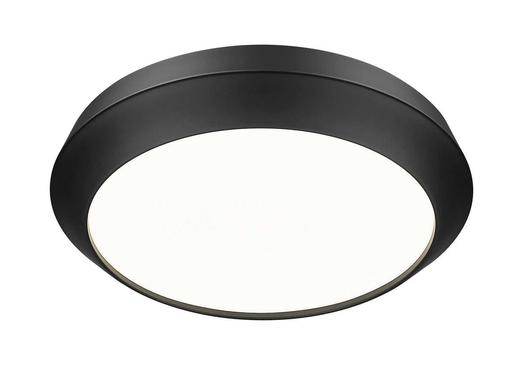Quasars LED Flush Mount in Matte Black Z-Lite Canada