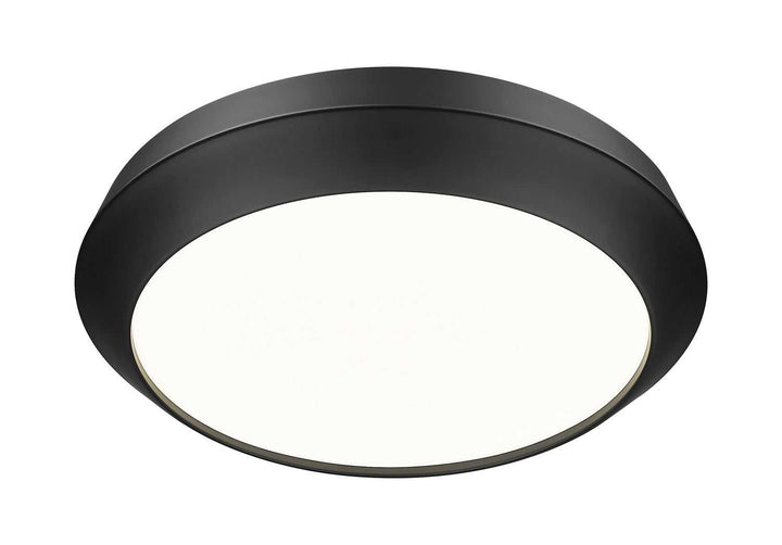 Quasars LED Flush Mount in Matte Black Z-Lite Canada