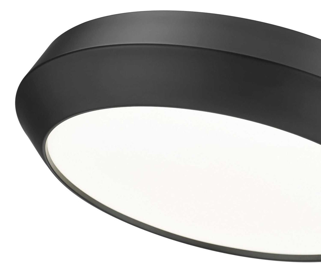 Quasars LED Flush Mount in Matte Black Z-Lite Canada