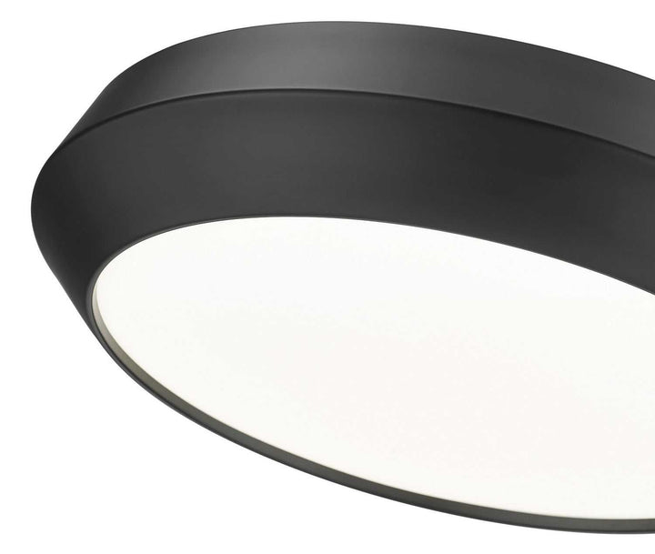 Quasars LED Flush Mount in Matte Black Z-Lite Canada