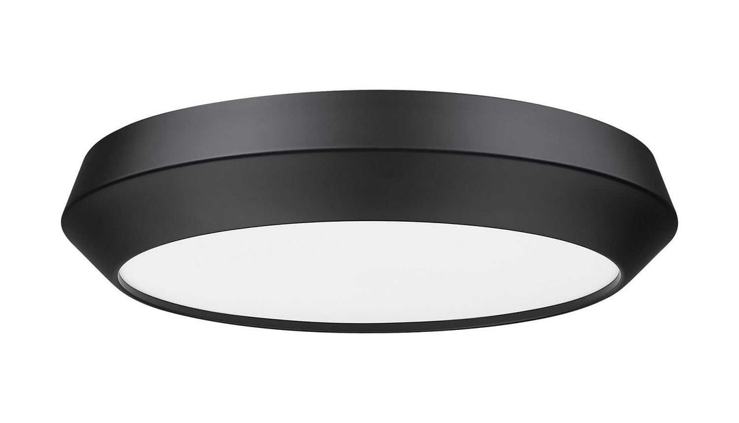 Quasars LED Flush Mount in Matte Black Z-Lite Canada