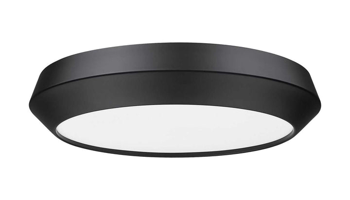 Quasars LED Flush Mount in Matte Black Z-Lite Canada