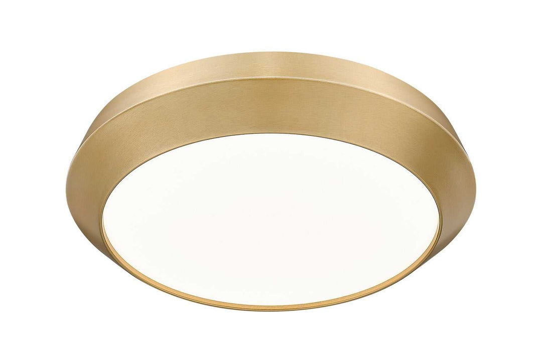 Quasars LED Flush Mount in Modern Gold Z-Lite Canada