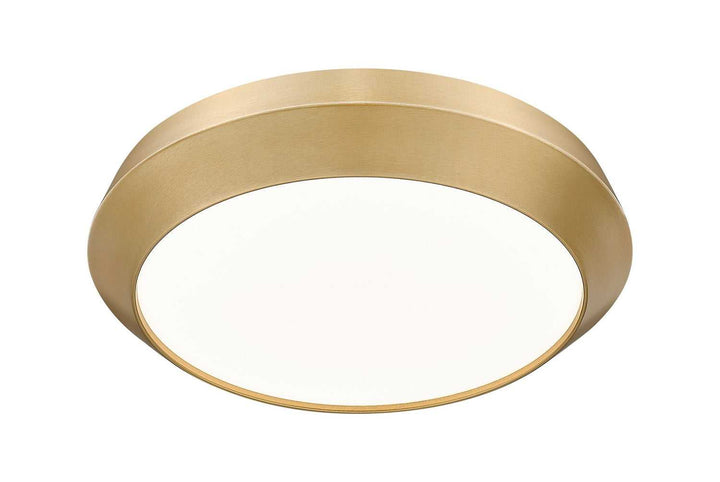 Quasars LED Flush Mount in Modern Gold Z-Lite Canada