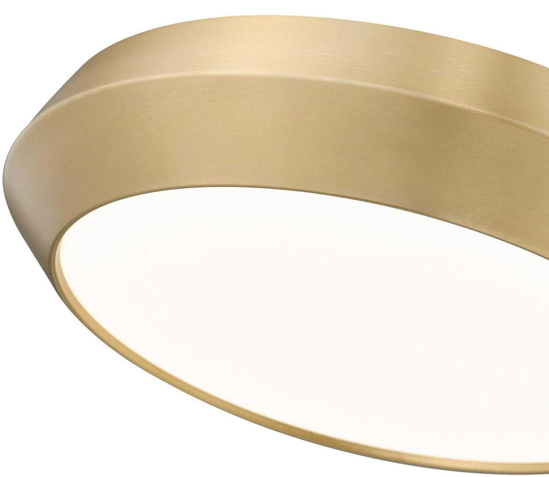Quasars LED Flush Mount in Modern Gold Z-Lite Canada