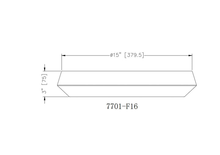Quasars LED Flush Mount in Matte White Z-Lite Canada