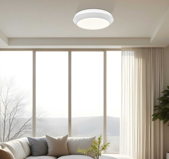 Quasars LED Flush Mount in Matte White Z-Lite Canada