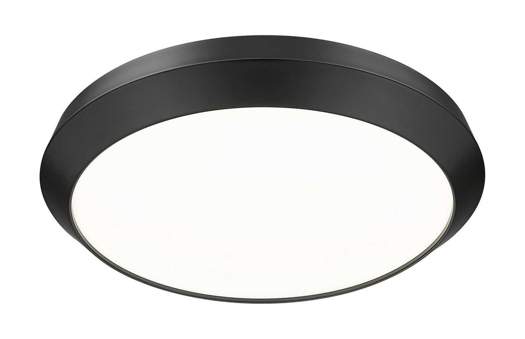 Quasars LED Flush Mount in Matte Black Z-Lite Canada