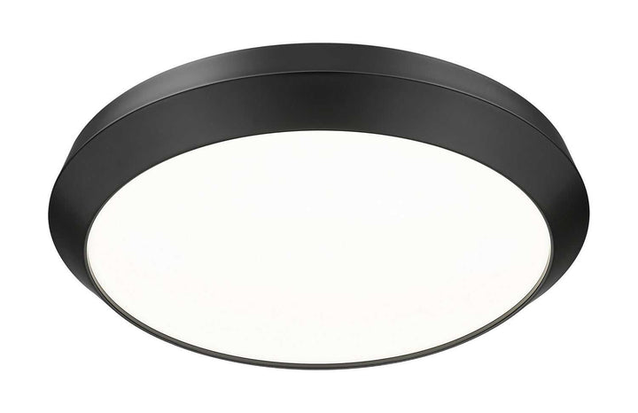 Quasars LED Flush Mount in Matte Black Z-Lite Canada