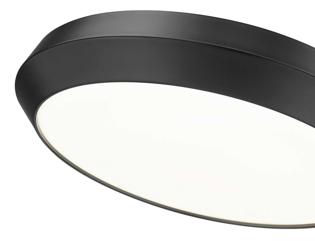Quasars LED Flush Mount in Matte Black Z-Lite Canada
