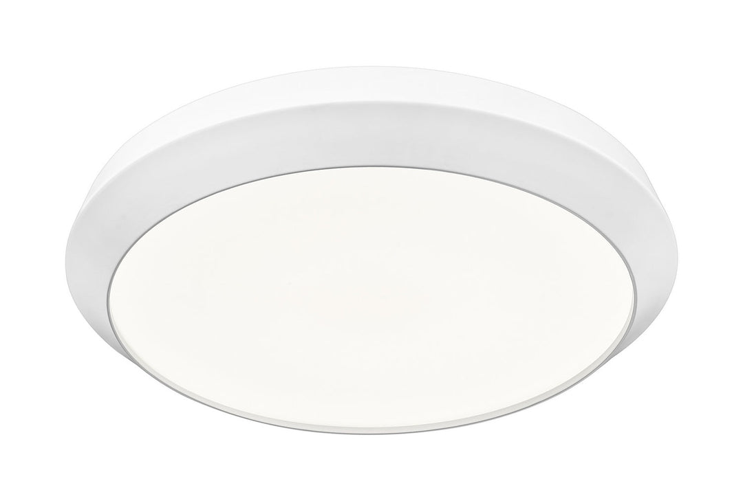 Quasars LED Flush Mount in Matte White Z-Lite Canada