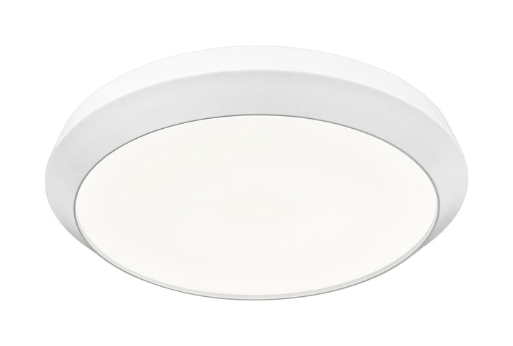 Quasars LED Flush Mount in Matte White Z-Lite Canada