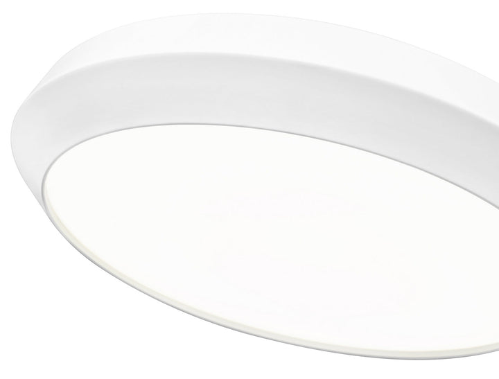 Quasars LED Flush Mount in Matte White Z-Lite Canada