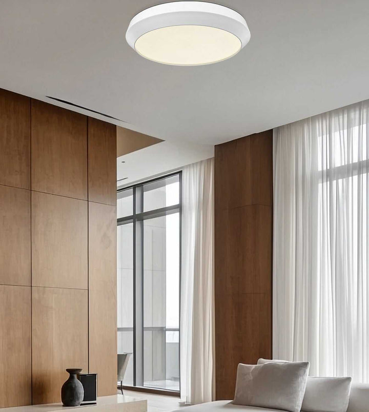 Quasars LED Flush Mount in Matte White Z-Lite Canada