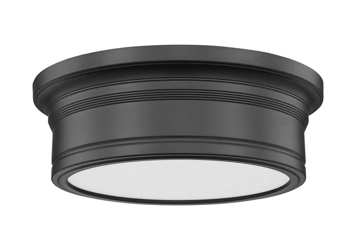 Bentley LED Flush Mount in Matte Black Z-Lite Canada